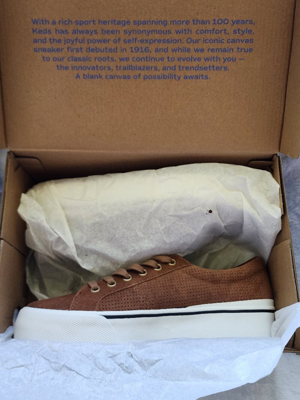 Women's Keds Brown Suede Sz 8M, NIB